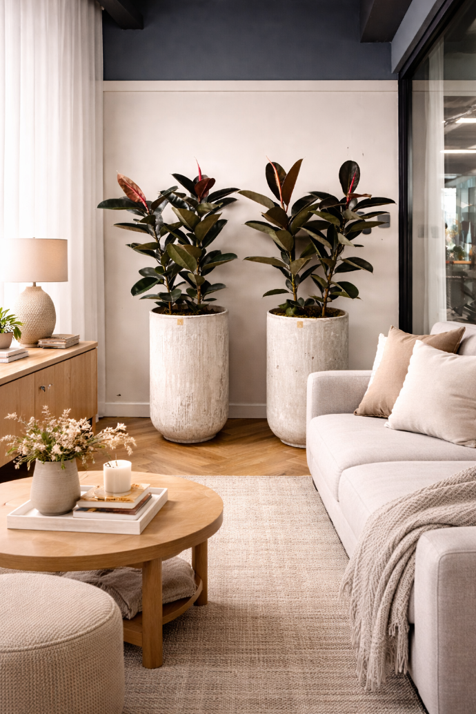 Planta Hule en maceta Yara grande