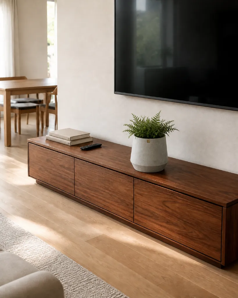 Watt ambientada en mueble de TV