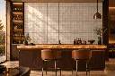 Mosaico Gami · Bar · Render ambientado