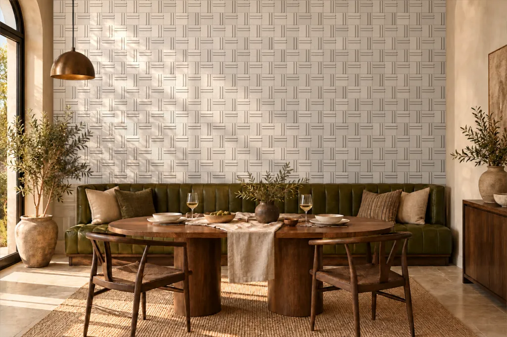 Mosaico Ritmo · Restaurante · Render ambientado