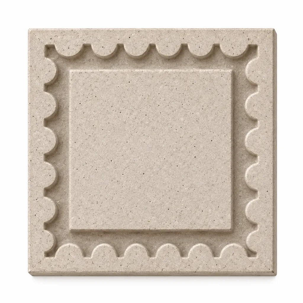 Mosaico Coral · 11 × 11 cm (Concreto natural)